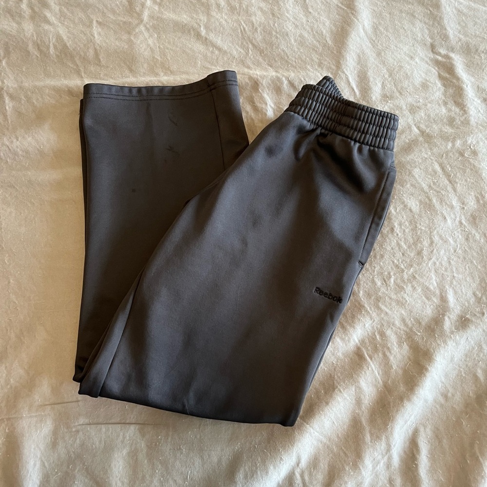 Boys Dark Grey Reebok Sweatpants